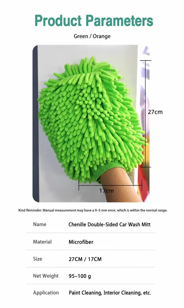 Dual-Sided Scrubbing Wash Mitt for Car Care thumbnail